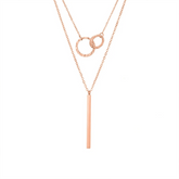 2 Pendant Layered Necklaces
